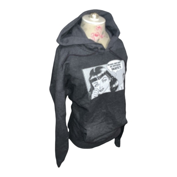 Hanes Ultimate Cotton Graphic Sweatshirt Women’s sz L “Why Can’t My Boyfriend…” - Picture 3 of 7